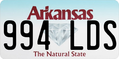 AR license plate 994LDS