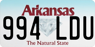 AR license plate 994LDU