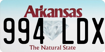AR license plate 994LDX