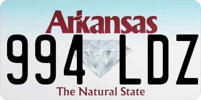 AR license plate 994LDZ