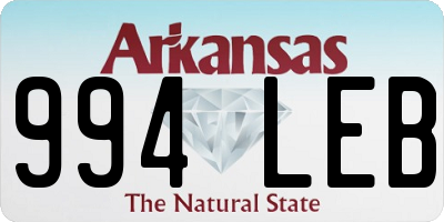 AR license plate 994LEB
