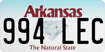AR license plate 994LEC