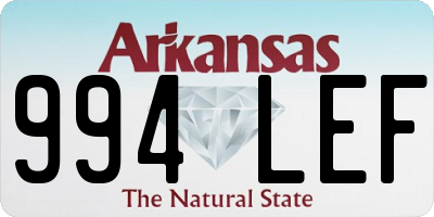 AR license plate 994LEF