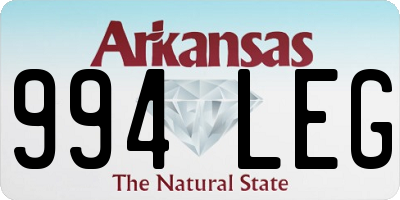 AR license plate 994LEG