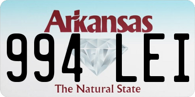 AR license plate 994LEI