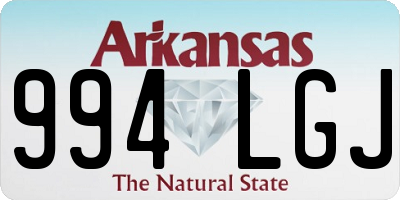 AR license plate 994LGJ