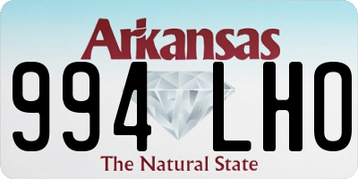 AR license plate 994LHO