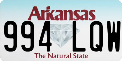 AR license plate 994LQW