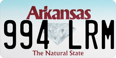 AR license plate 994LRM
