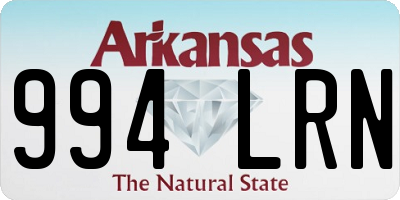 AR license plate 994LRN