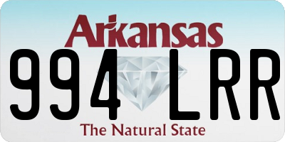 AR license plate 994LRR