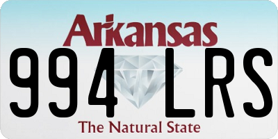 AR license plate 994LRS