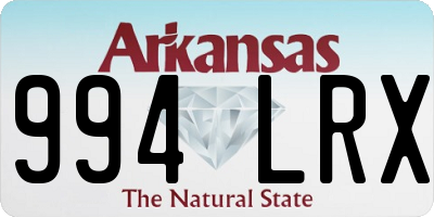 AR license plate 994LRX