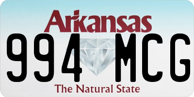 AR license plate 994MCG