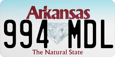 AR license plate 994MDL
