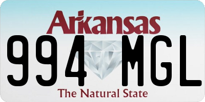 AR license plate 994MGL