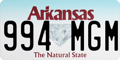 AR license plate 994MGM