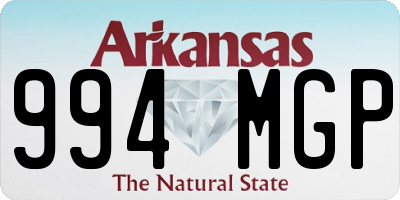 AR license plate 994MGP