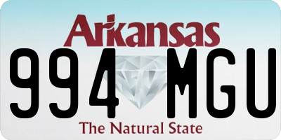 AR license plate 994MGU