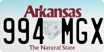 AR license plate 994MGX