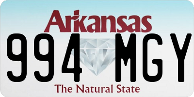 AR license plate 994MGY