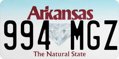 AR license plate 994MGZ