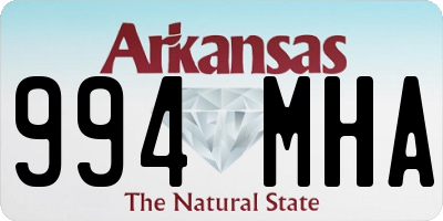 AR license plate 994MHA