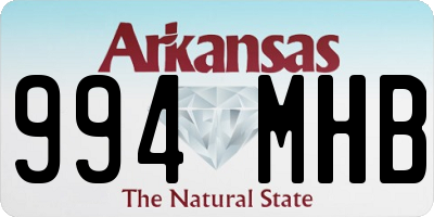 AR license plate 994MHB