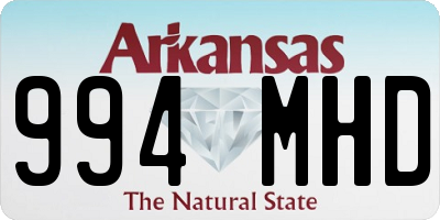 AR license plate 994MHD