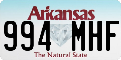 AR license plate 994MHF