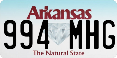 AR license plate 994MHG