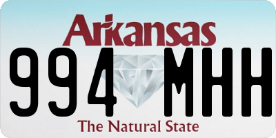 AR license plate 994MHH