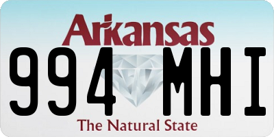 AR license plate 994MHI