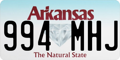 AR license plate 994MHJ