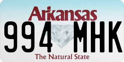 AR license plate 994MHK