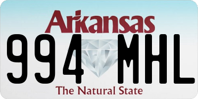 AR license plate 994MHL