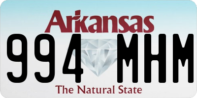 AR license plate 994MHM