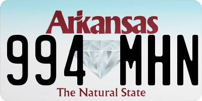 AR license plate 994MHN