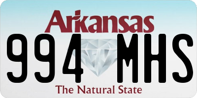 AR license plate 994MHS