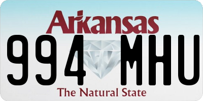 AR license plate 994MHU