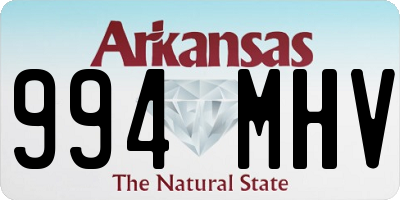 AR license plate 994MHV