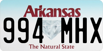 AR license plate 994MHX