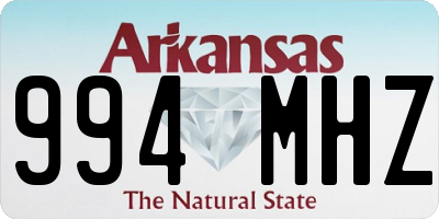 AR license plate 994MHZ