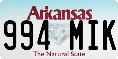AR license plate 994MIK