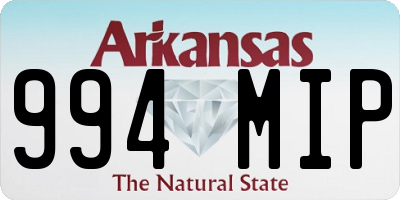 AR license plate 994MIP