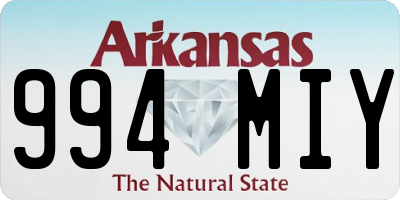 AR license plate 994MIY