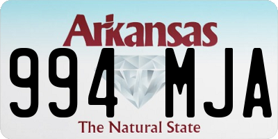 AR license plate 994MJA