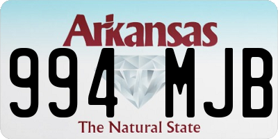 AR license plate 994MJB