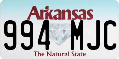 AR license plate 994MJC