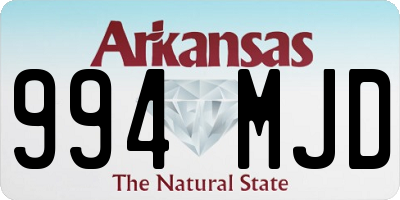 AR license plate 994MJD